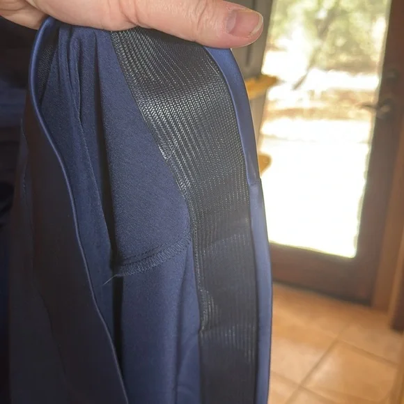 NWT Galina Signature Odette Navy Satin Gown Size 16 Formal Prom Maxi Dress - Picture 9 of 10